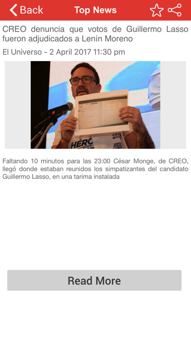 Emulate iPhone app Top Ecuador News using MyAndroid Emulate iPhone app Top Ecuador News using MyAndroid