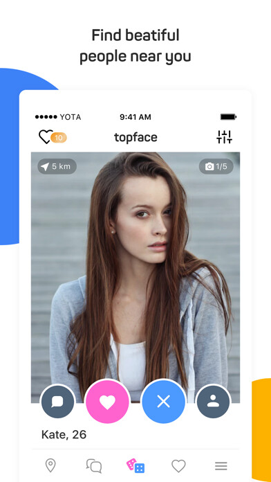 Emulate iPhone app Topface: dating app and chat using MyAndroid