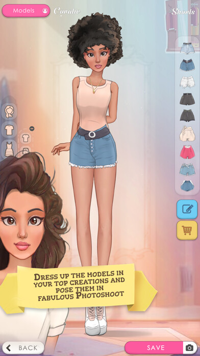Emulate iPhone app Top Fashion Style Designer using MyAndroid