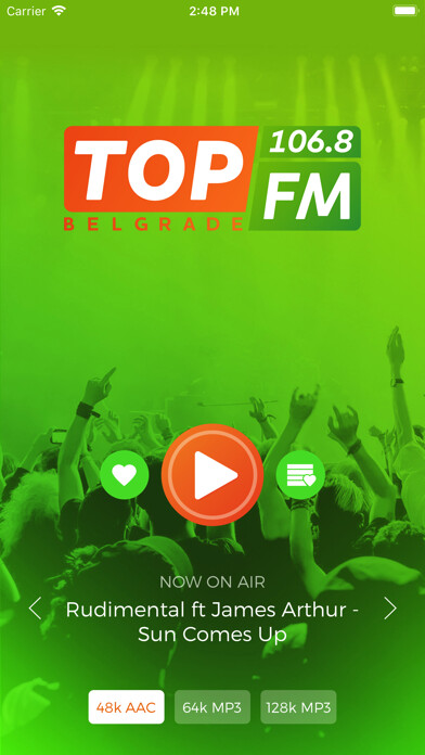 Emulate iPhone app TopFM Radio Belgrade-106.8MHz using MyAndroid Emulate iPhone app TopFM Radio Belgrade-106.8MHz using MyAndroid