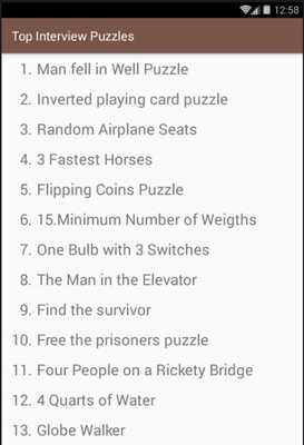 Emulate Android APK Top Interview Puzzles Emulate Android APK Top Interview Puzzles