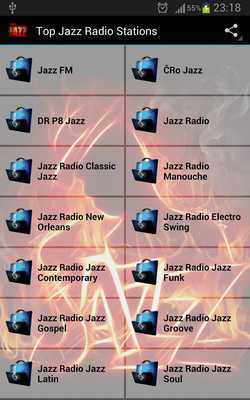 Emulate Android APK Top Jazz Radio Stations FULL