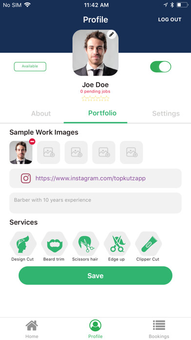 Emulate iPhone app TopKutz Barbers using MyAndroid Emulate iPhone app TopKutz Barbers using MyAndroid