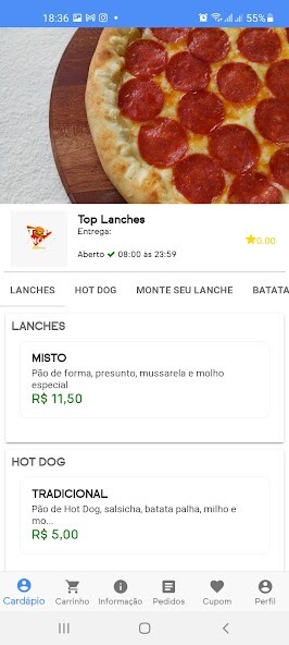 Run android online APK Top Lanches from MyAndroid or emulate Top Lanches using MyAndroid