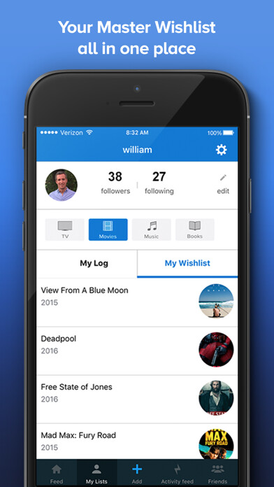 Emulate iPhone app TopList-movies,TV,music,books using MyAndroid Emulate iPhone app TopList-movies,TV,music,books using MyAndroid
