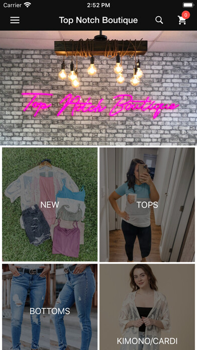 Emulate iPhone app Top Notch Boutique using MyAndroid Emulate iPhone app Top Notch Boutique using MyAndroid