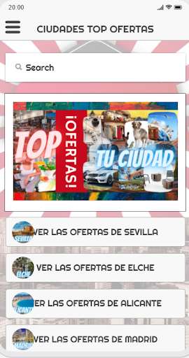 Run android online APK Top Ofertas Tu Ciudad from MyAndroid or emulate Top Ofertas Tu Ciudad using MyAndroid