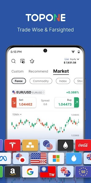 Run android online APK TOPONE Markets-Social Trading from MyAndroid or emulate TOPONE Markets-Social Trading using MyAndroid