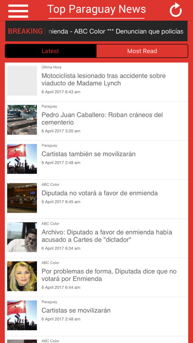Emulate iPhone app Top Paraguay News using MyAndroid Emulate iPhone app Top Paraguay News using MyAndroid