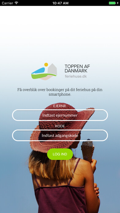 Emulate iPhone app Toppen af Danmark Ejerapp using MyAndroid