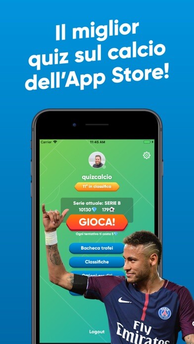 Emulate iPhone app Top Quiz Calcio using MyAndroid Emulate iPhone app Top Quiz Calcio using MyAndroid