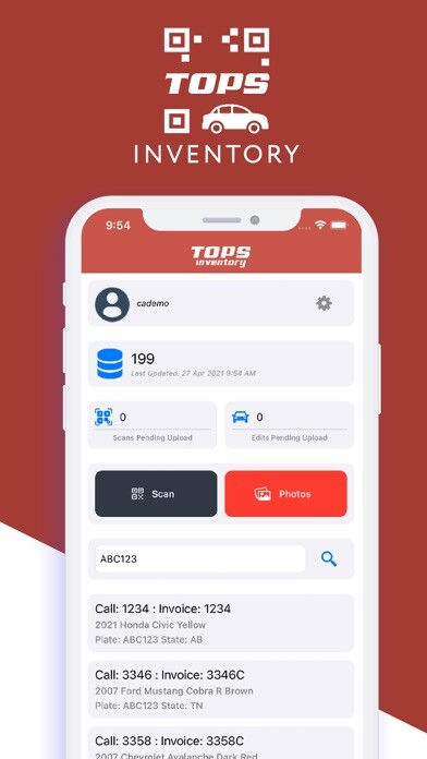 Run android online APK TOPS Inventory from MyAndroid or emulate TOPS Inventory using MyAndroid