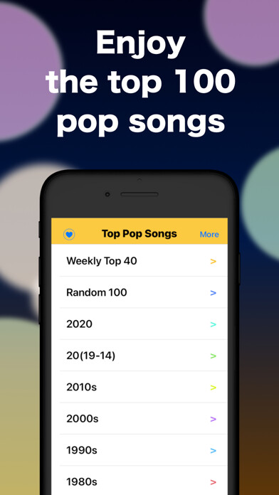 Emulate iPhone app Top Songs : Music Discovery using MyAndroid