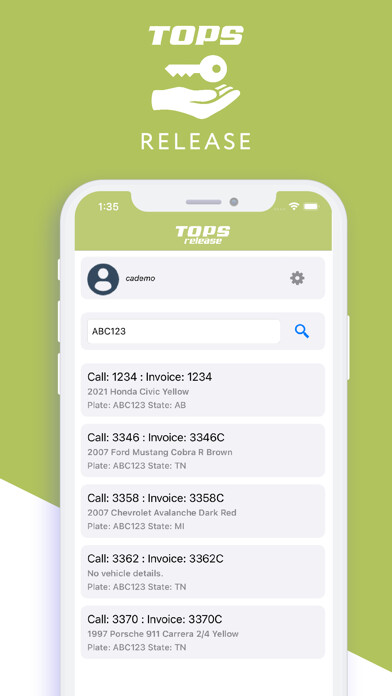 Emulate iPhone app TOPS Release using MyAndroid