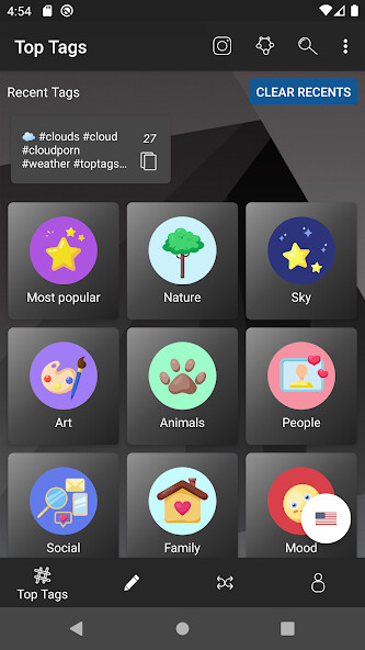 Run android online APK Top Tags for Likes: Best Popular Hashtags from MyAndroid or emulate Top Tags for Likes: Best Popular Hashtags using MyAndroid