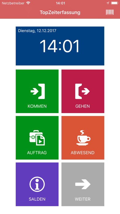 Emulate iPhone app TopZeiterfassung using MyAndroid Emulate iPhone app TopZeiterfassung using MyAndroid