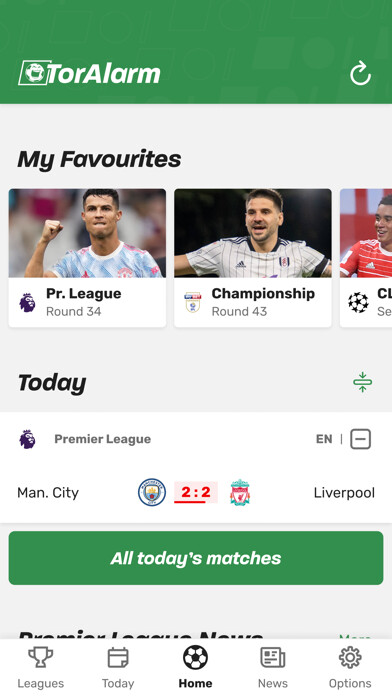 Emulate iPhone app TorAlarm Live Scores using MyAndroid Emulate iPhone app TorAlarm Live Scores using MyAndroid