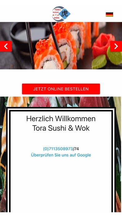 Emulate iPhone app Tora Sushi & Wok using MyAndroid Emulate iPhone app Tora Sushi & Wok using MyAndroid