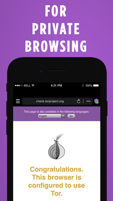 Emulate iPhone app TOR Browser: OrNET Onion + VPN using MyAndroid