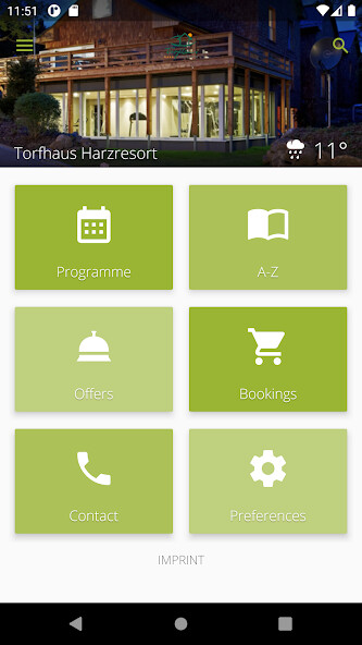 Emulate iPhone app Torfhaus Harzresort using MyAndroid Emulate iPhone app Torfhaus Harzresort using MyAndroid