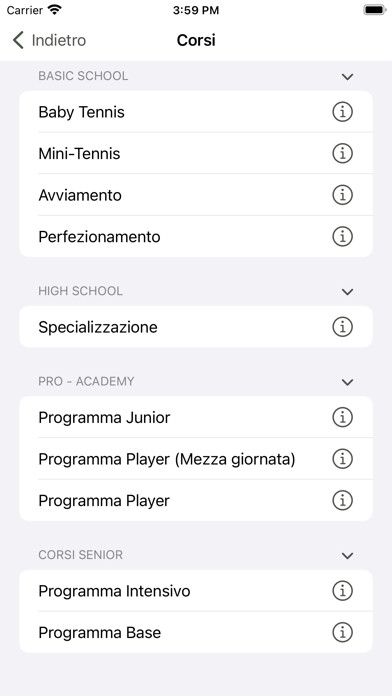 Emulate iPhone app TorinoTennisAcademy using MyAndroid