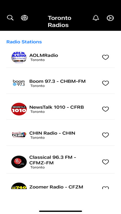 Emulate iPhone app Toronto Radio - Top Stations using MyAndroid