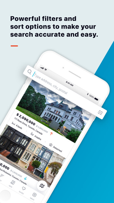 Emulate iPhone app Toronto Real Estate HomeOptima using MyAndroid