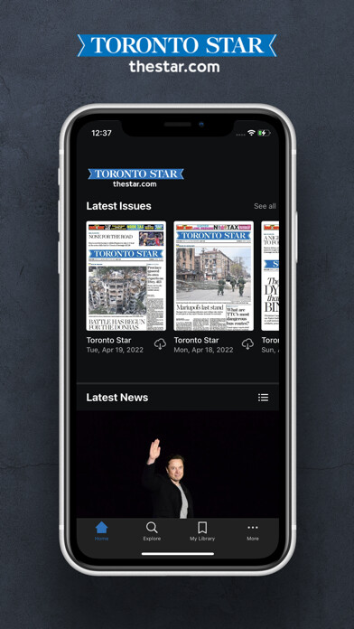 Emulate iPhone app Toronto Star ePaper Edition using MyAndroid Emulate iPhone app Toronto Star ePaper Edition using MyAndroid