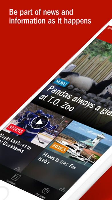 Emulate iPhone app Toronto Sun using MyAndroid Emulate iPhone app Toronto Sun using MyAndroid