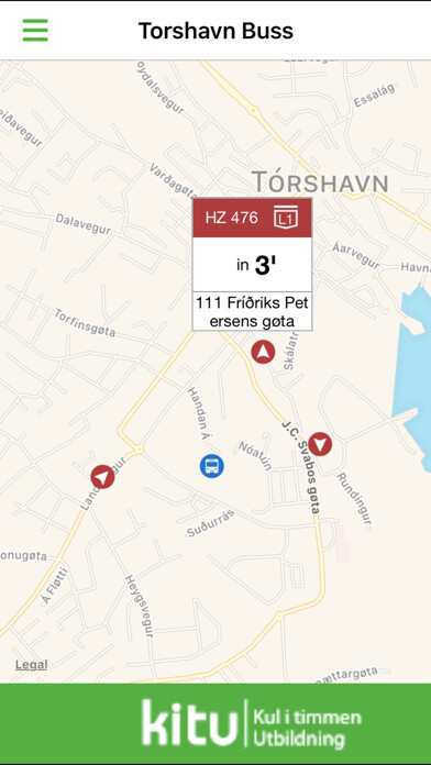 Emulate iPhone app Torshavn Buss using MyAndroid