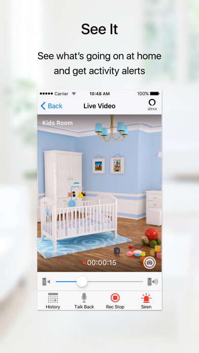 Emulate iPhone app Toshiba Smart Home using MyAndroid