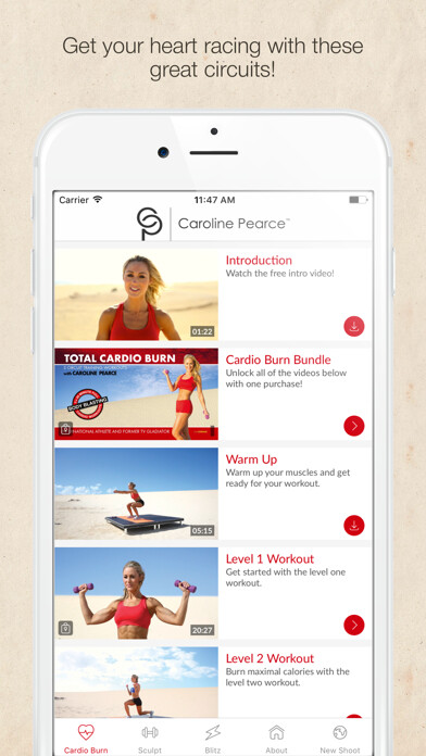 Emulate iPhone app Total Body Fitness Videos with Caroline Pearce using MyAndroid Emulate iPhone app Total Body Fitness Videos with Caroline Pearce using MyAndroid