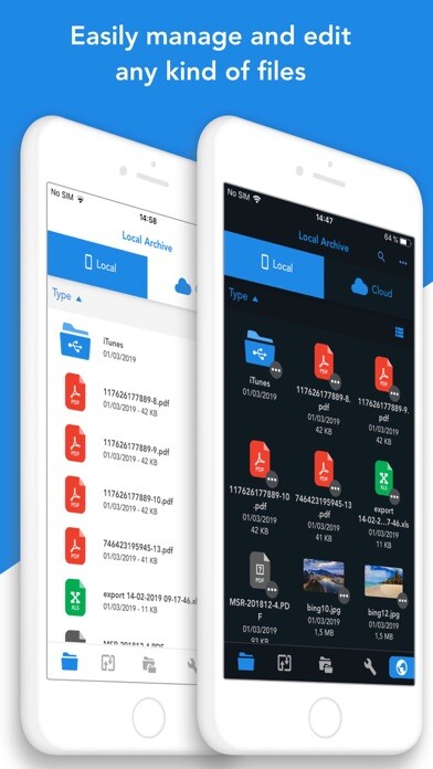 Emulate iPhone app Total files using MyAndroid