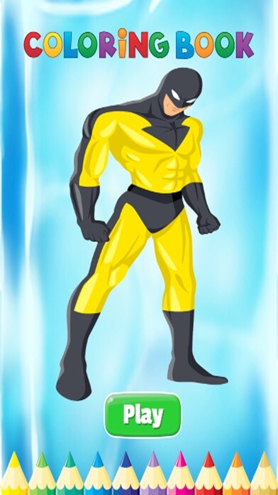 Emulate iPhone app Total hero coloring book - for Kid using MyAndroid Emulate iPhone app Total hero coloring book - for Kid using MyAndroid