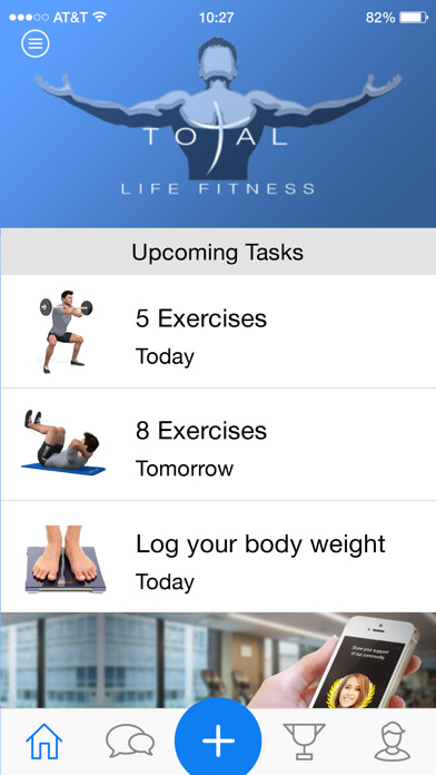 Emulate iPhone app Total Life Fitness using MyAndroid