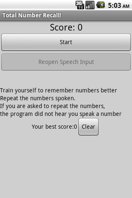 Emulate Android APK Total Number Recall
