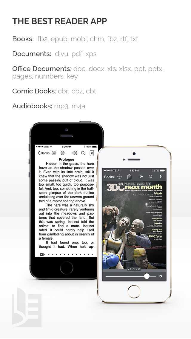 Emulate iPhone app TotalReader for iPhone - The BEST eBook reader for epub, fb2, pdf, djvu, mobi, rtf, txt, chm, cbz, cbr using MyAndroid
