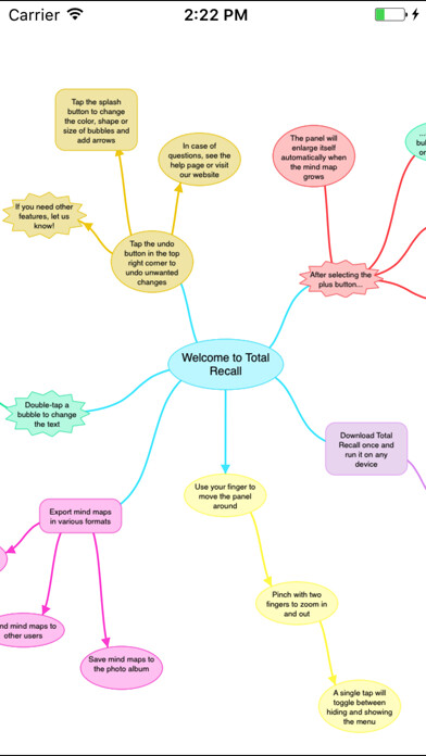 Emulate iPhone app Total Recall - Mind Map using MyAndroid Emulate iPhone app Total Recall - Mind Map using MyAndroid