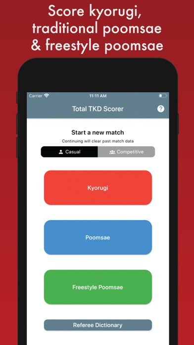 Emulate iPhone app Total TKD Scorer using MyAndroid Emulate iPhone app Total TKD Scorer using MyAndroid