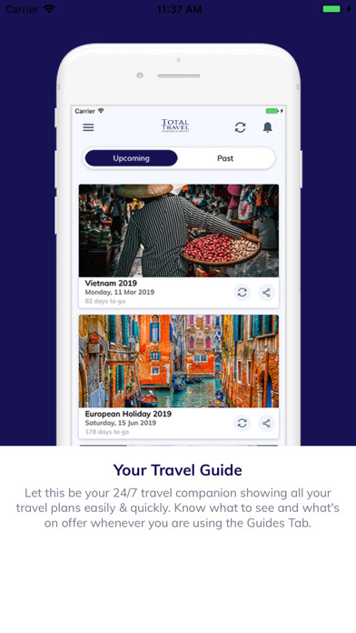 Emulate iPhone app Total Travel Management using MyAndroid