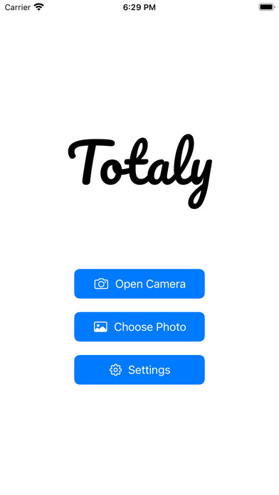 Emulate iPhone app Totaly - Receipt Item Adder using MyAndroid
