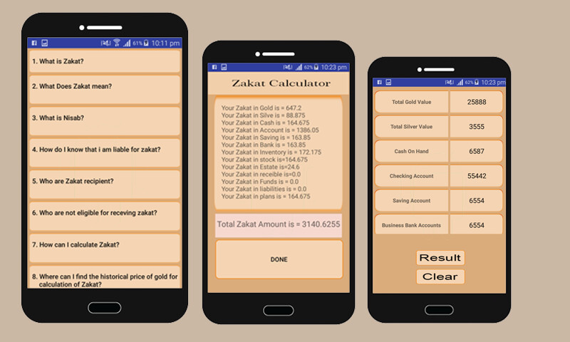 Emulate Android APK Total Zakat Calculator