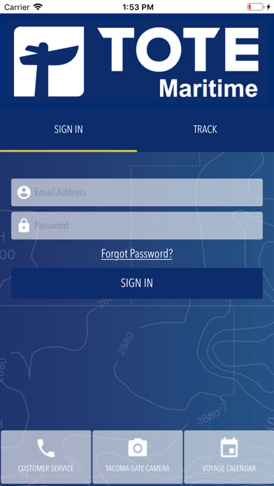 Emulate iPhone app TOTE Maritime using MyAndroid