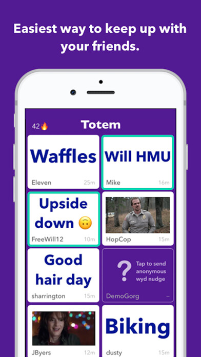 Emulate iPhone app Totem: Expiring Status Updates using MyAndroid