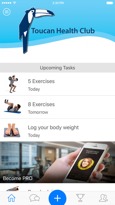 Emulate iPhone app Toucan Health Club using MyAndroid