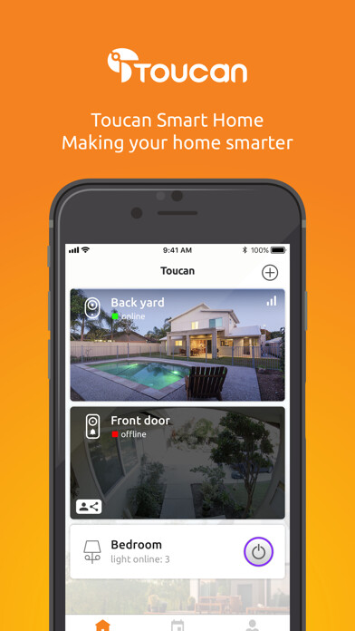 Emulate iPhone app Toucan Smart Home using MyAndroid