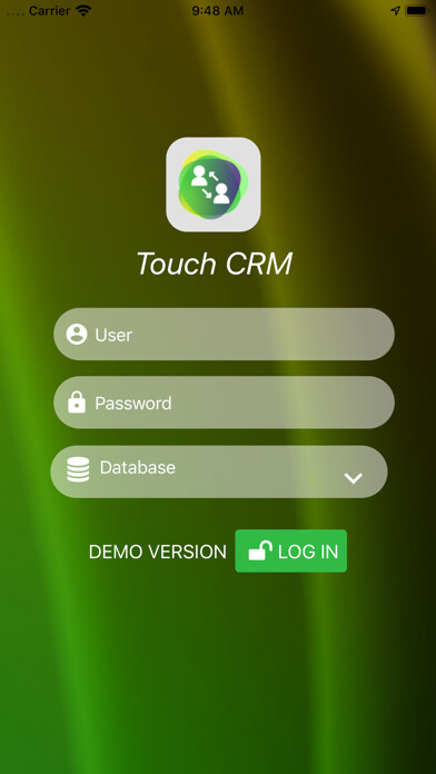 Emulate iPhone app Touch CRM using MyAndroid