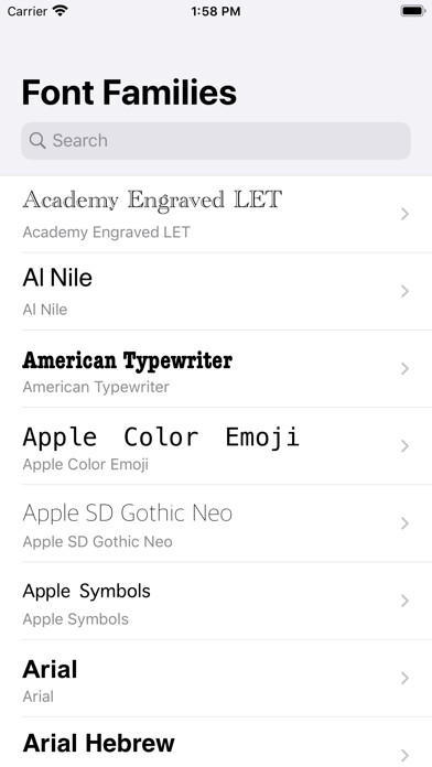 Emulate iPhone app TouchFonts using MyAndroid Emulate iPhone app TouchFonts using MyAndroid