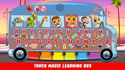 Emulate iPhone app Touch Magic Learning Bus A B C using MyAndroid
