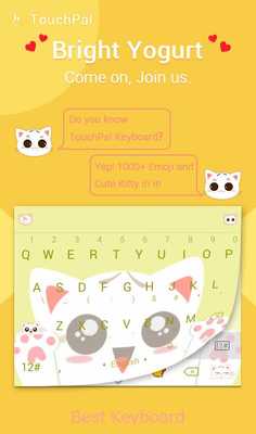 Emulate Android APK TouchPal Bright Yogurt Theme